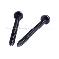 Chinese supplier high quality steel black zinc plated hex head screws